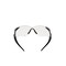 Jackson Safety Safety Glasses, Anti-Fog, Clear Lens, Gunmetal Frame, Frameless 50026 - alternate 5